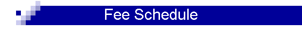 Fee Schedule